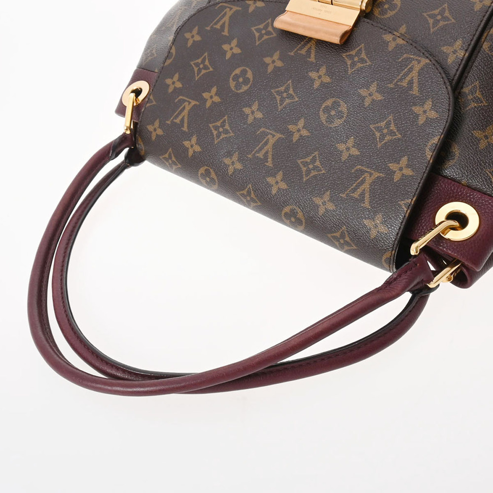 Louis Vuitton Brown Purple Handbag Bordeaux Canvas Olympe Monogram - Picture 3 of 11